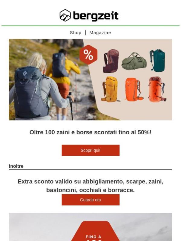 🔴 Speciale Zaini fino a -50% e Extra 15%