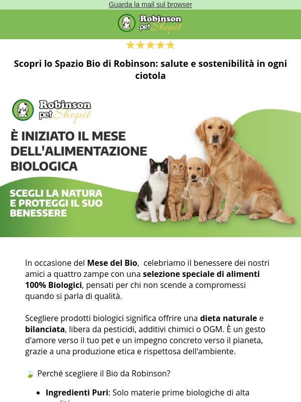 🌿 Mese del Bio: solo il meglio della natura per il tuo Pet!