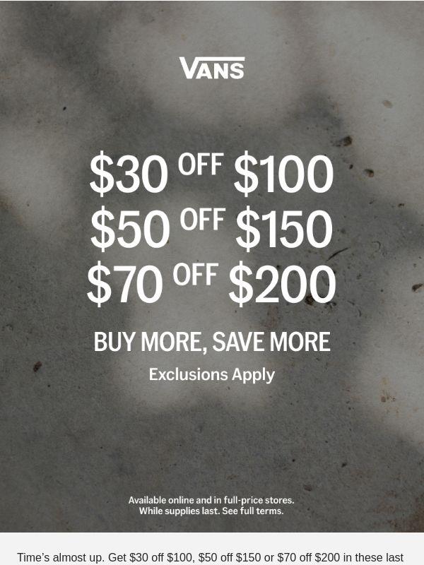 FINAL HOURS: Buy More, Save More