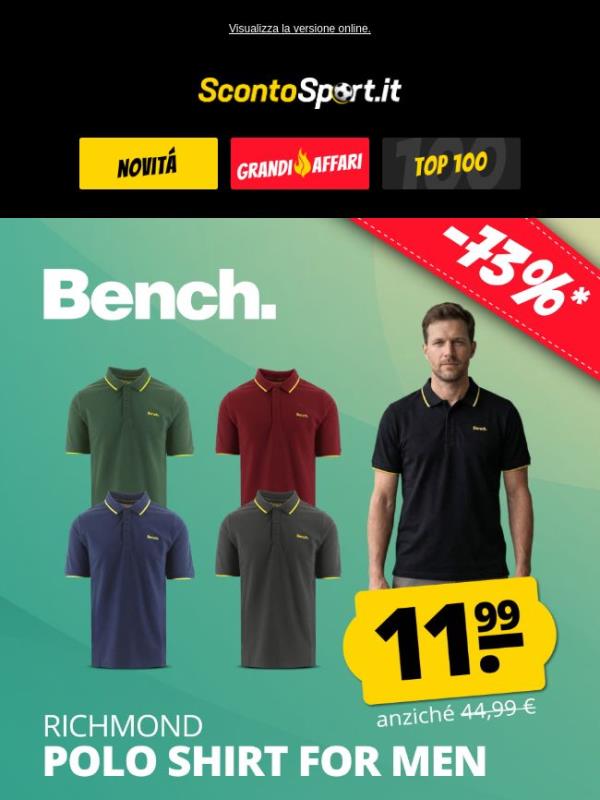 😎 Polo Bench a soli 11,99 € invece di 44,99 €