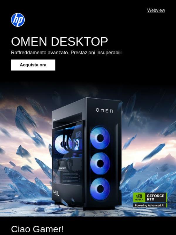 Scopri il desktop che ridefinisce il concetto di potenza: OMEN