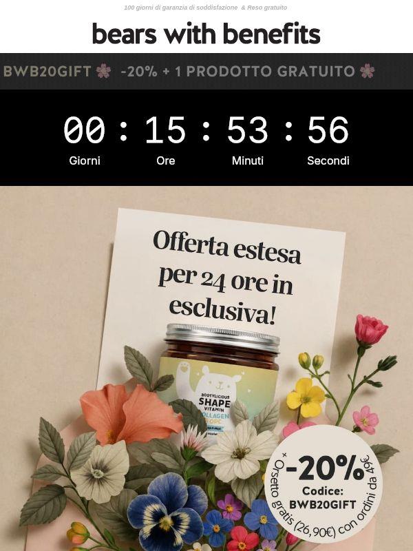 Offerta prolungata per te: solo 24h