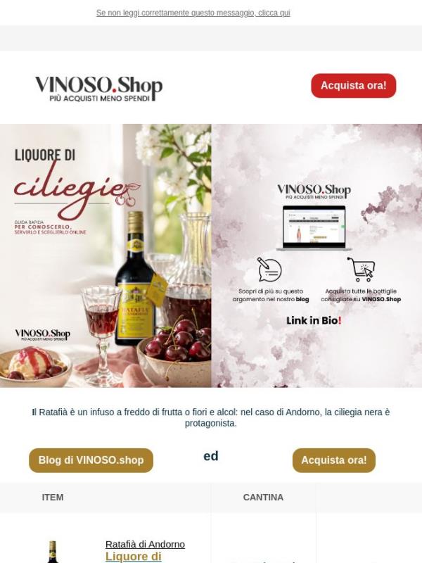 🍒 VINOSO | Liquore di ciliegie: non è solo dolcezza