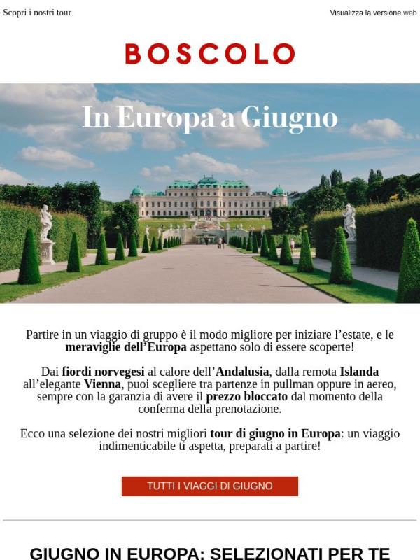Dove andare in Europa a giugno