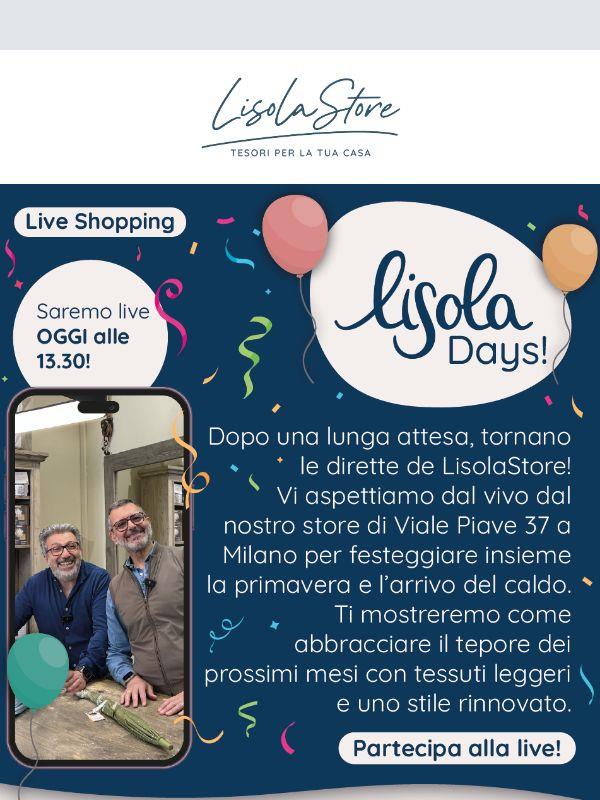 🔴🎥 Partecipa alla nuova diretta e scopri la nuova Promo Lisola Days