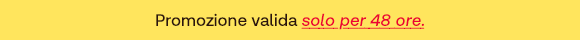 &bdquo;Testo su sfondo giallo: Promozione valida fino a stasera.&ldquo;