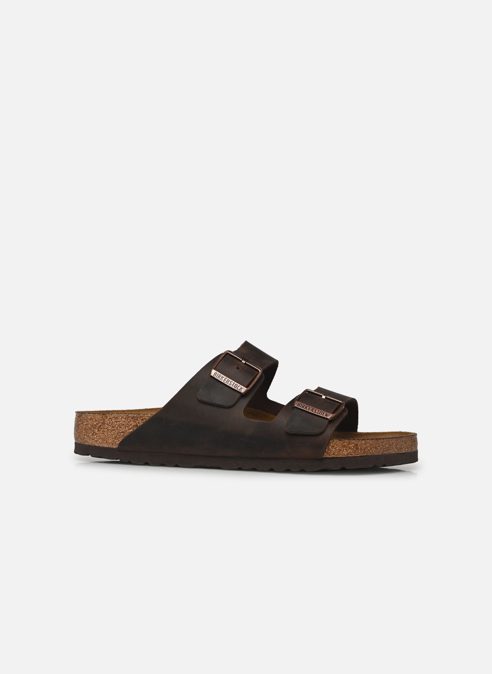 Birkenstock Mules Arizona Leather Oiled - Regular homme marron