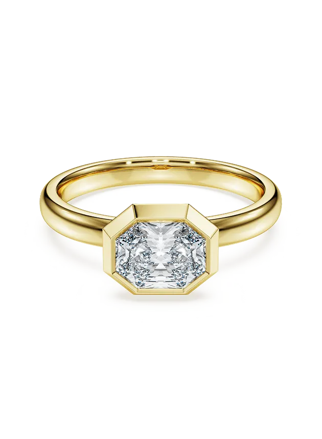 Anello con castone Octagon