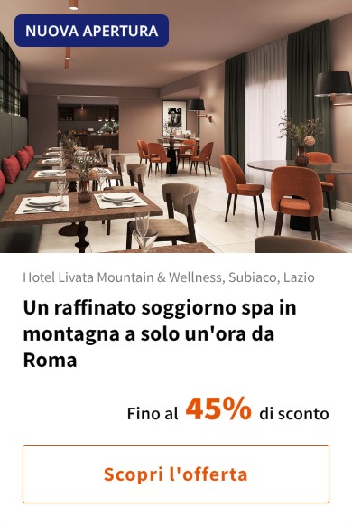 Un raffinato soggiorno spa in montagna a solo un'ora da Roma