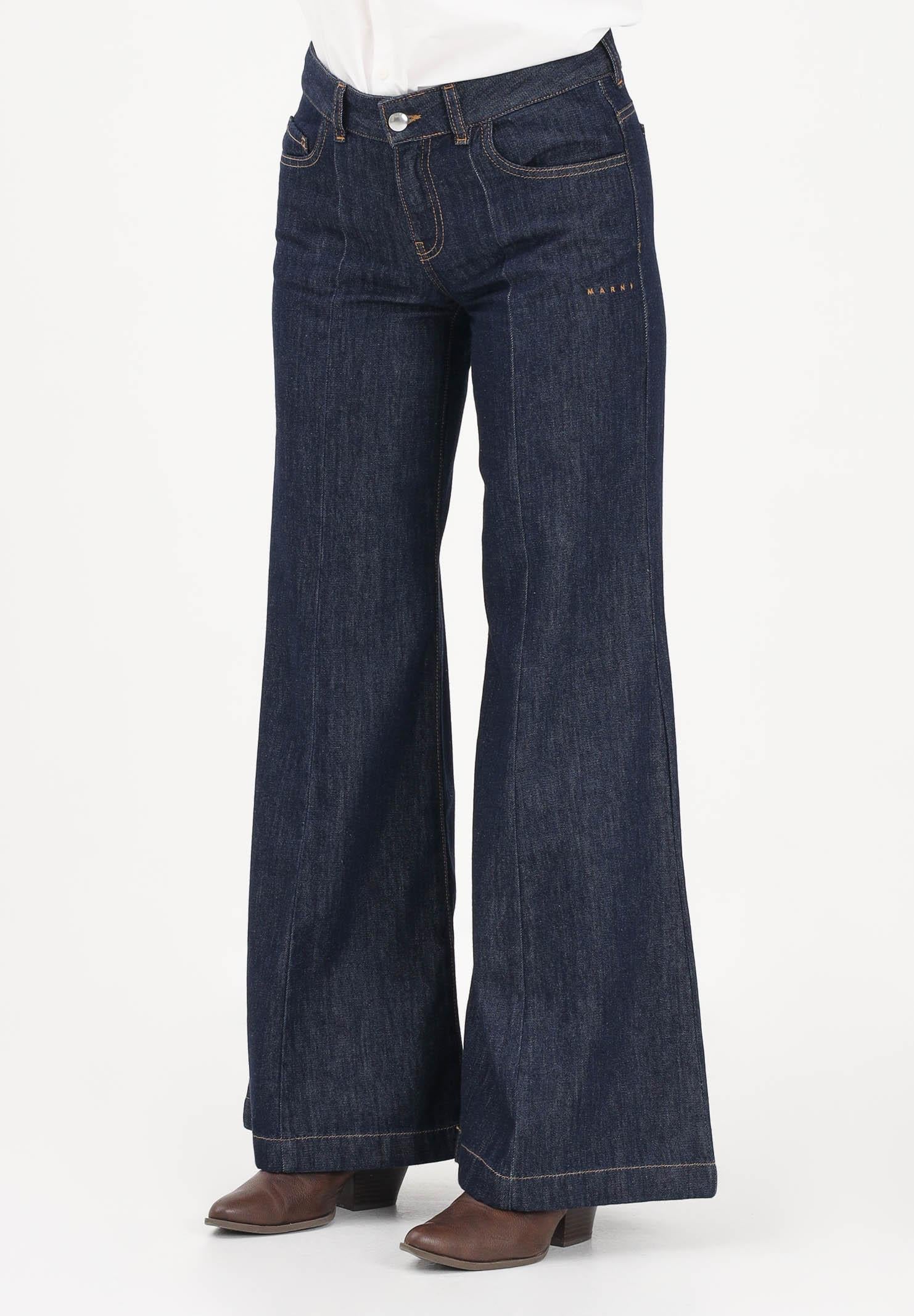 Image of MARNI Jeans in denim blu per donna, ragazze e bambine