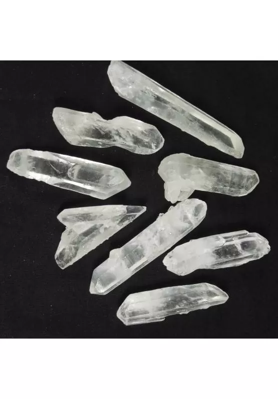 Image of Quarzo IALINO Cristallo di Rocca BITERMINATO Cristalloterapia Chakra 20-30g