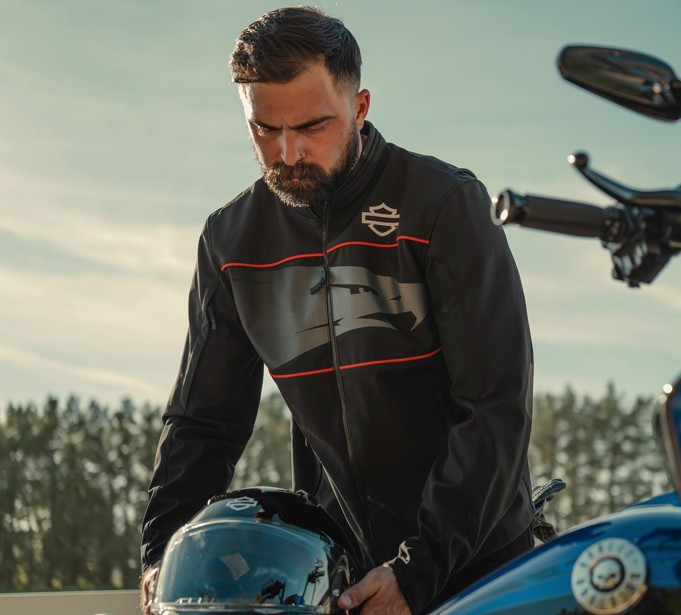 GIACCA DA MOTOCICLISMO SOFTSHELL SCREAMIN' EAGLE<sup>&reg;</sup> DA UOMO