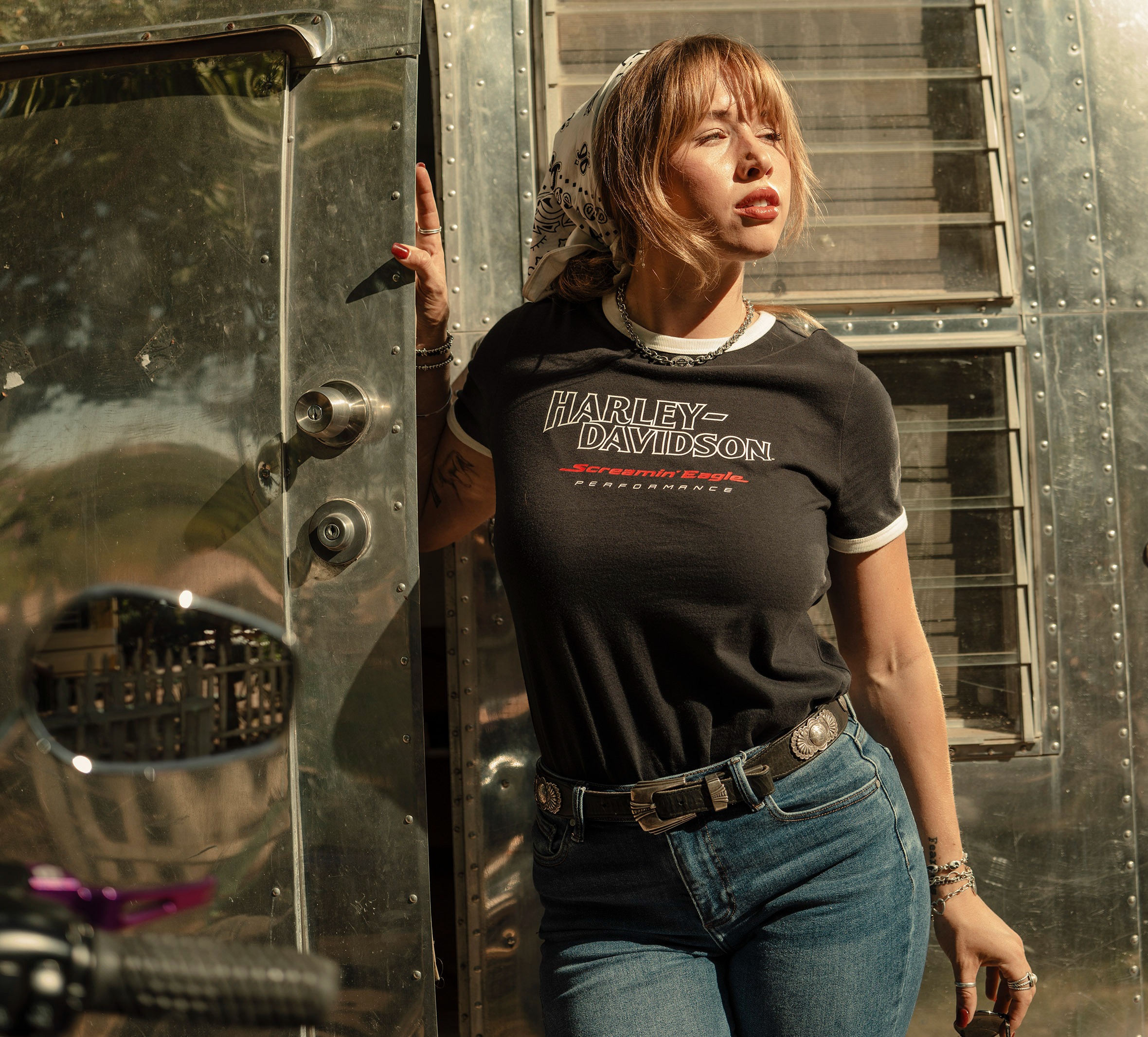 MAGLIETTA SCREAMIN' EAGLE<sup>&reg;
</sup> DROP H RINGER DA DONNA