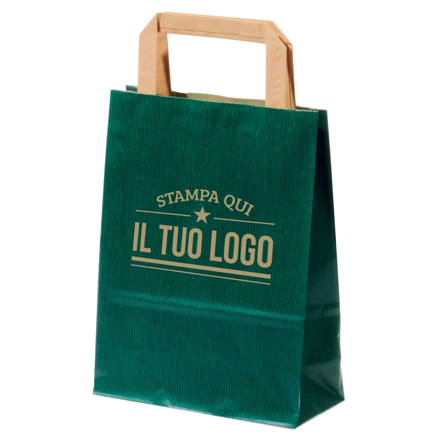 Image of Buste Shopper Carta Sealing Colorata Personalizzata Piattina