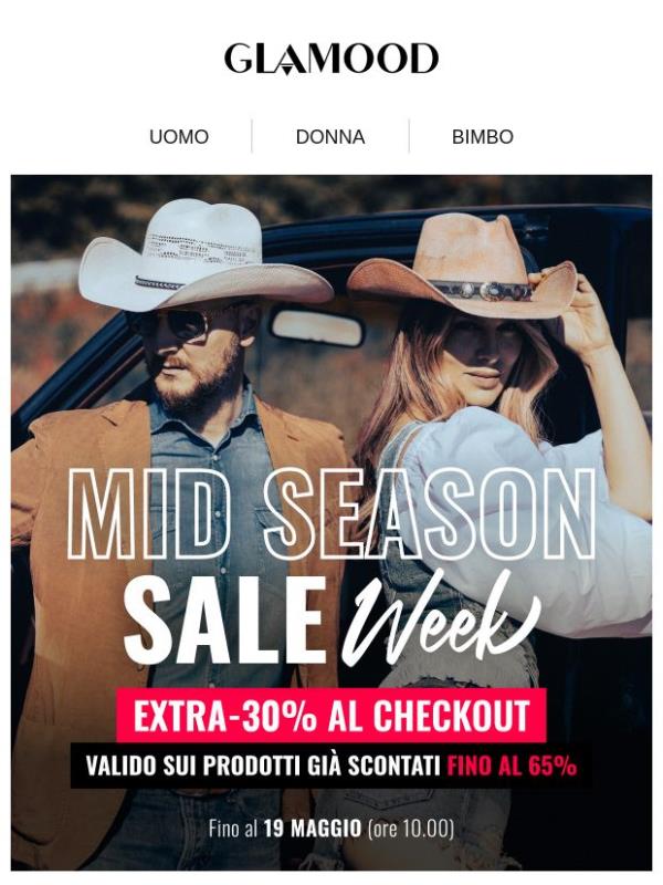 MID-SEASON Sale: -30% EXTRA su una vasta Selezione