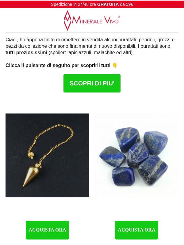 Di nuovo disponibili i preziosissimi...