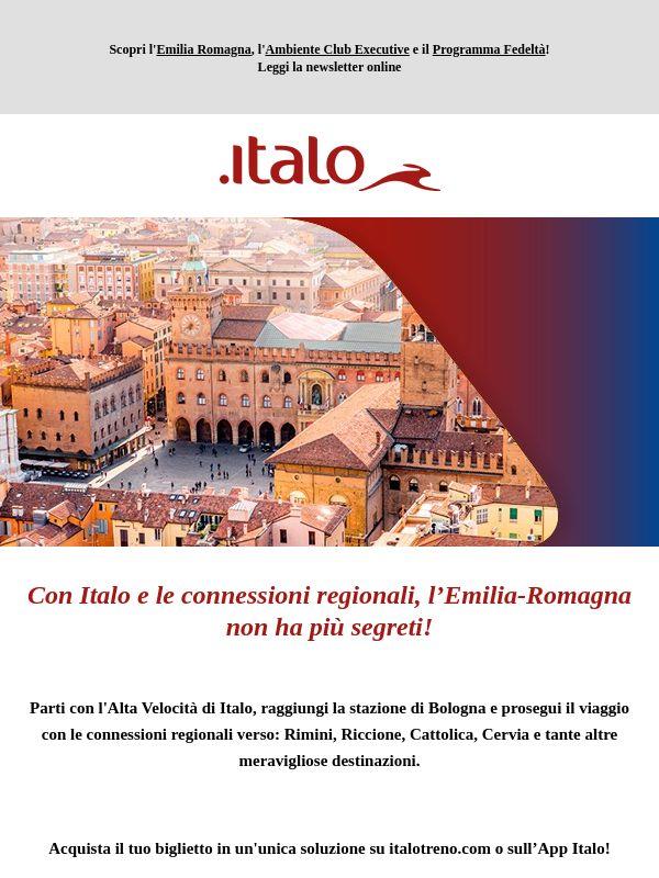 Emilia‑Romagna da scoprire: parti con Italo!