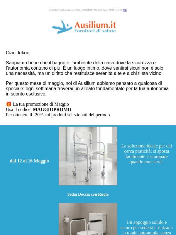 Un Maggio di sicurezza e comfort nel tuo bagno 🌸