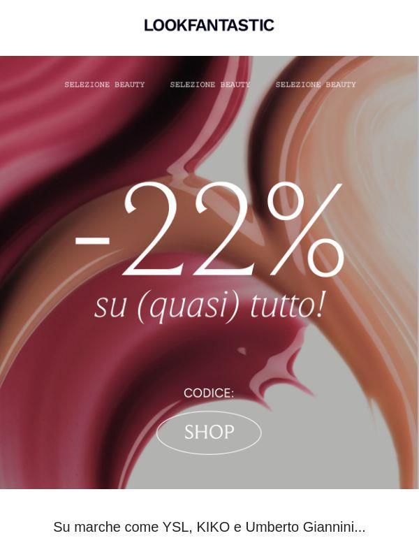 22% di sconto