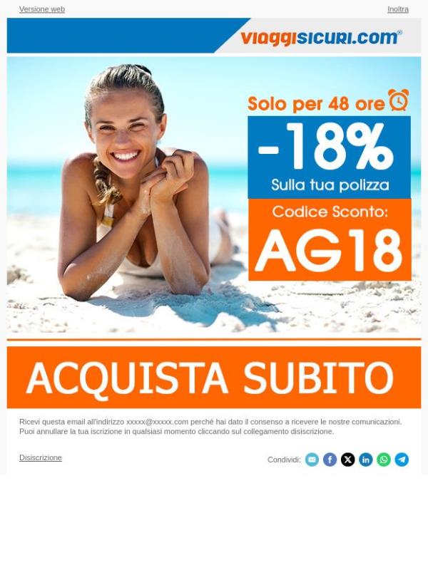- 18% su tutte le nostre polizze!