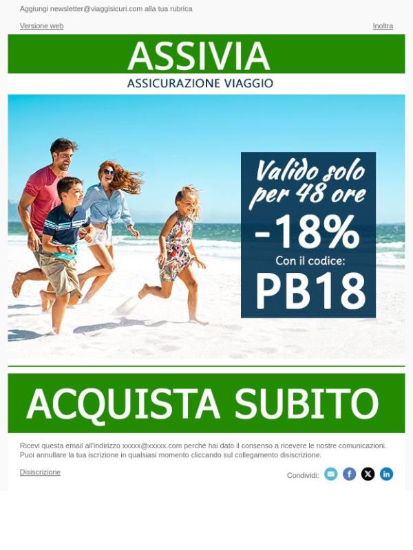 - 18% su tutte le nostre polizze!