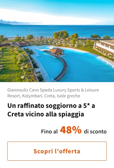 Un raffinato soggiorno a 5* a Creta vicino alla spiaggia
