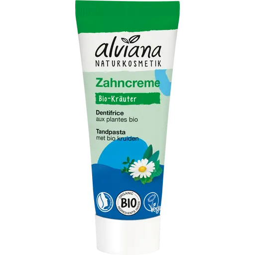 alviana Naturkosmetik Dentifricio in Crema alle Erbe