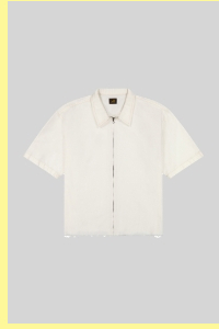 Loose Zip Denim Shirt