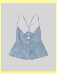 Slim Peplum Cami Shirt