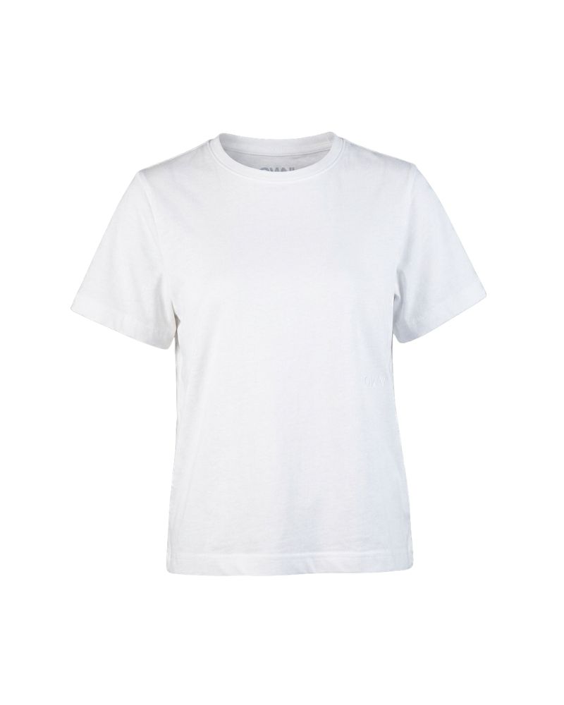 T-Shirt Girocollo in Jersey Off White