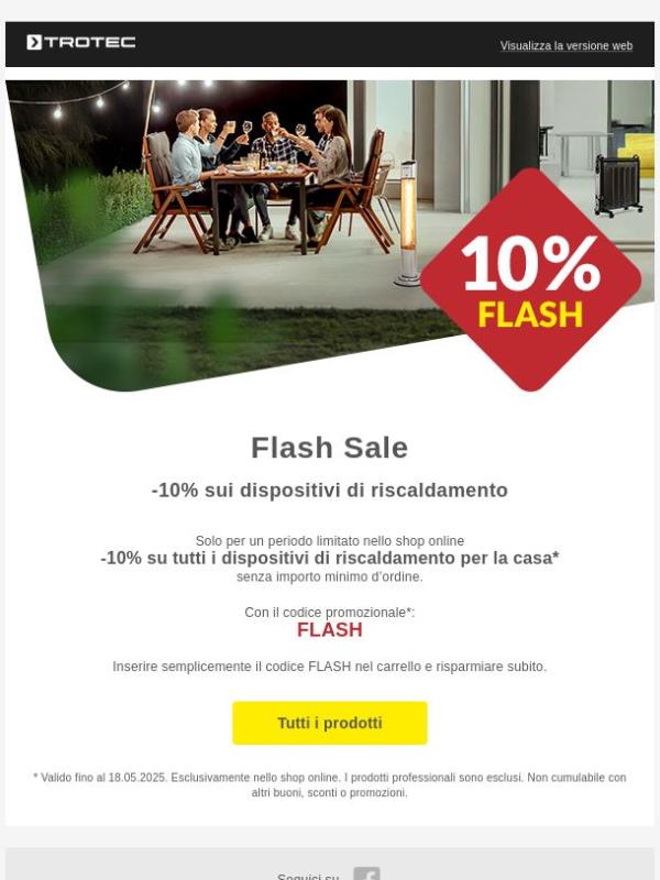 ⚡Solo ora: -10% sui dispositivi di riscaldamento