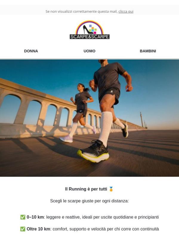 🏃 Runner esperto o beginner? Scopri le nostre proposte!