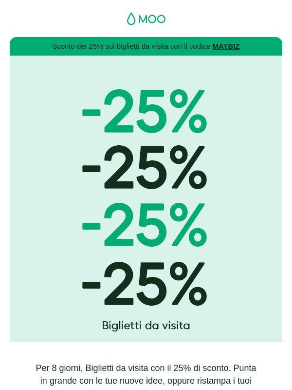 🚨Si parte: da oggi c’è il 25% di sconto🚨