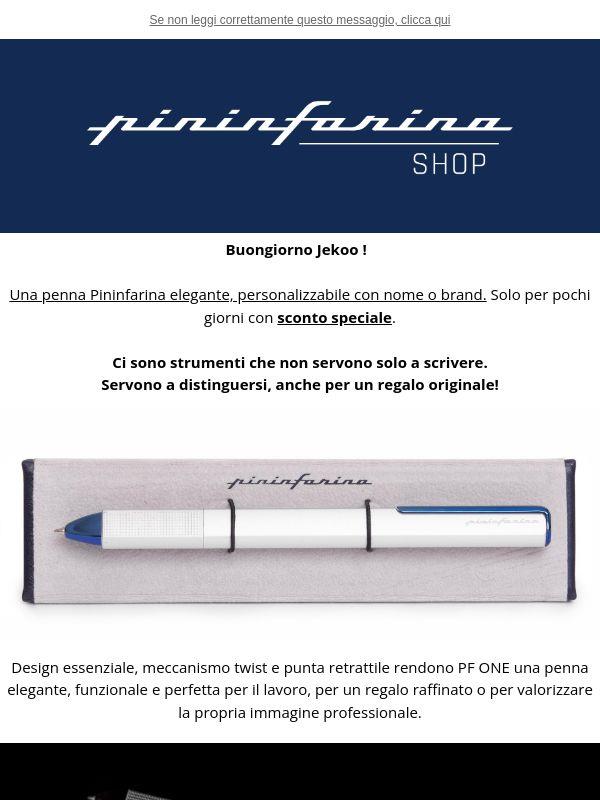 Pininfarina PF ONE Ballpoint - 20% - scegli il colore, aggiungi il tuo nome