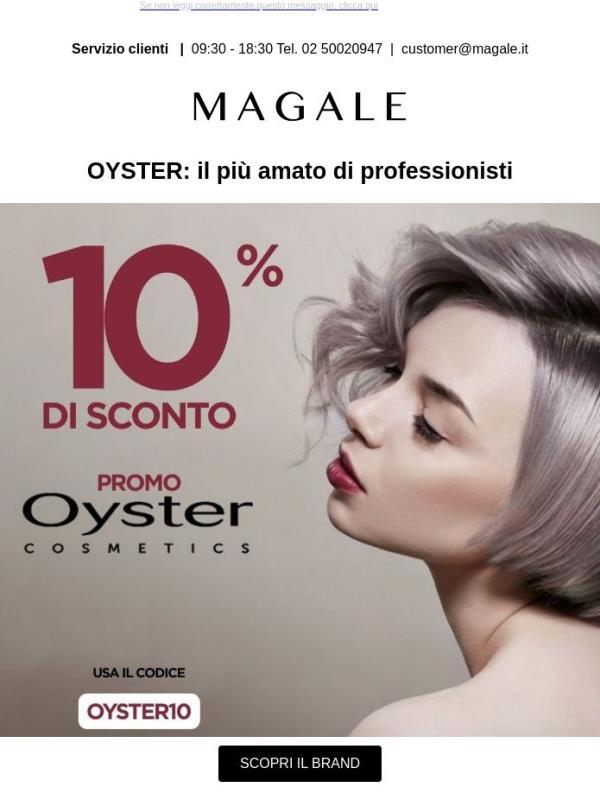 OYSTER -10% OFF 🖤✨ corri su Magale.it