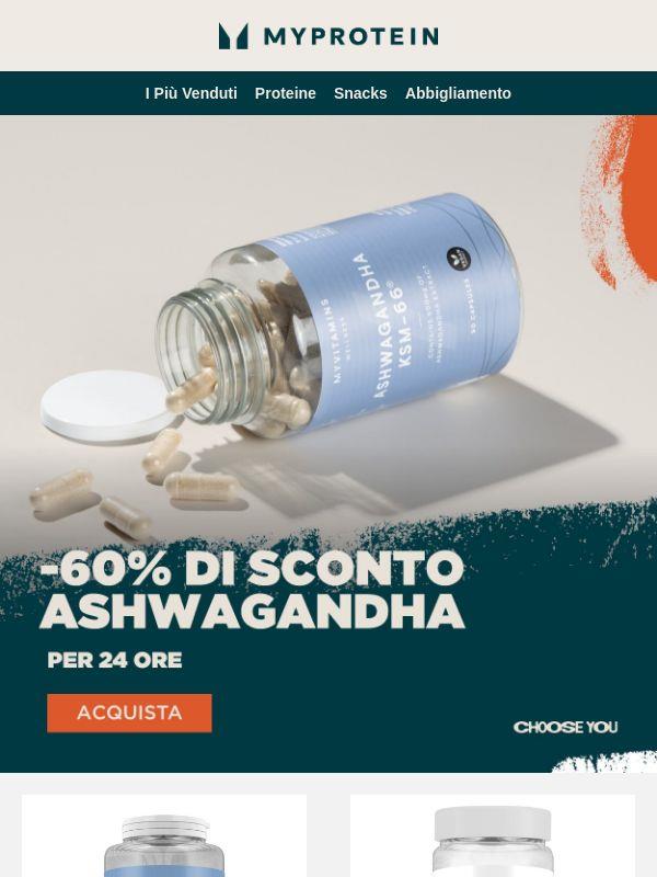 Flash 🔥 -60% sull'Ashwagandha 🎉