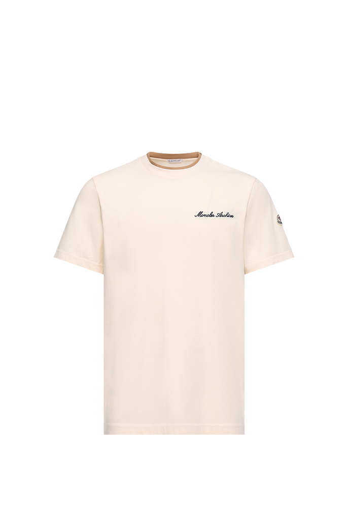 T-shirt in cotone con stampa logata
