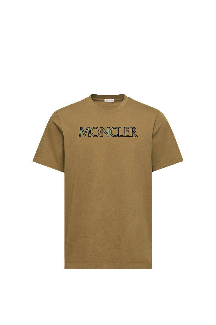 T-shirt in cotone con stampa logata