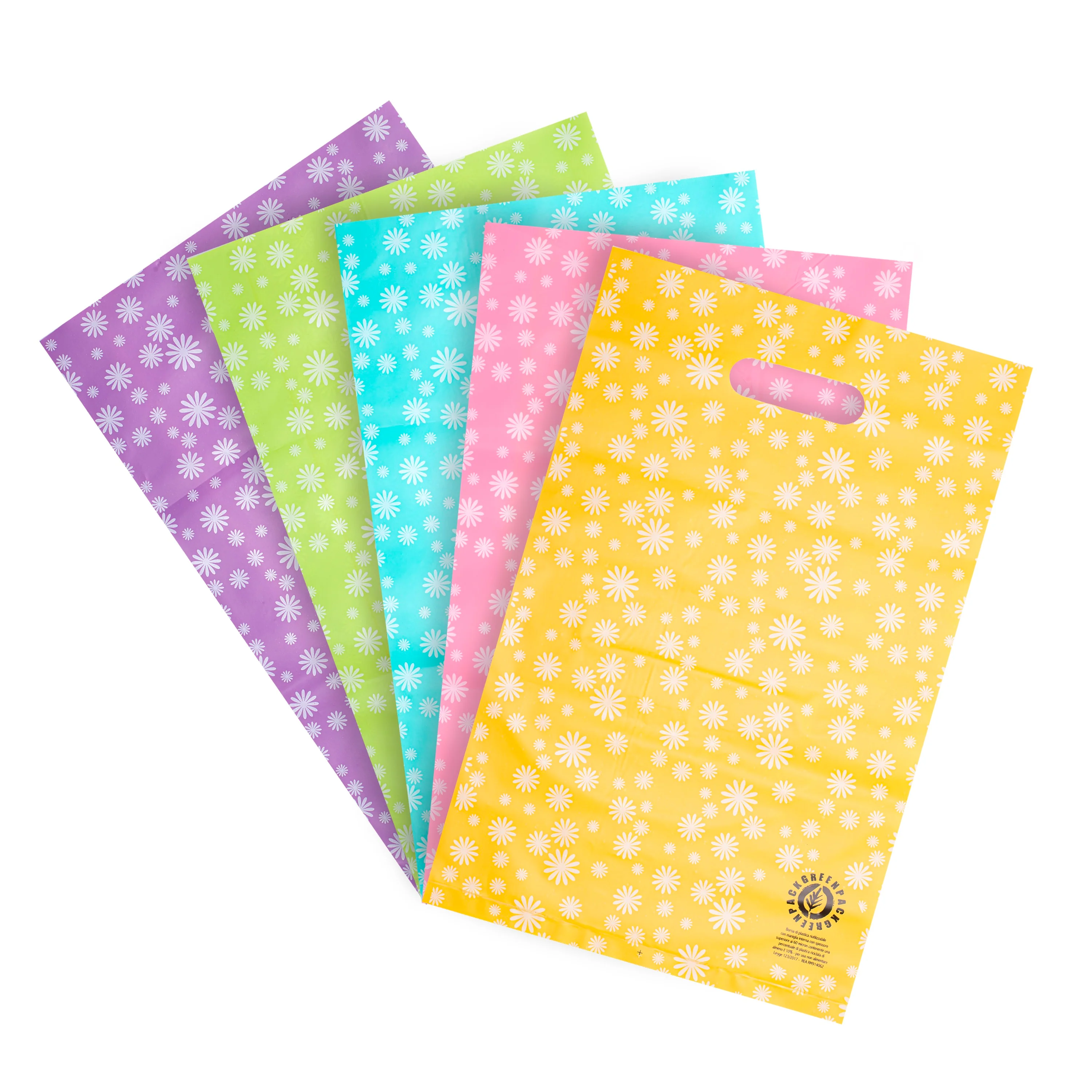 Image of Shopper Plastica Fiorellini Mix