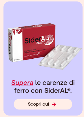 Supera le carenze di ferro con SiderAL&reg;.
