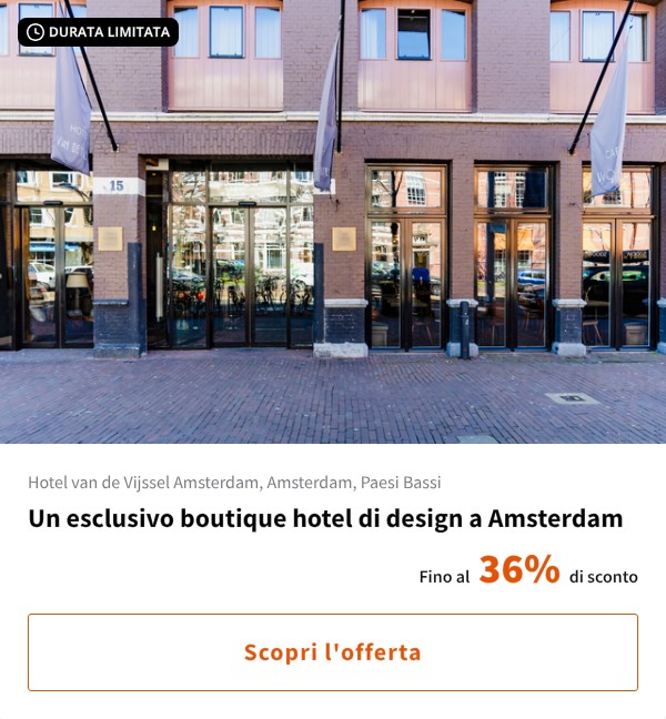 Un esclusivo boutique hotel di design a Amsterdam