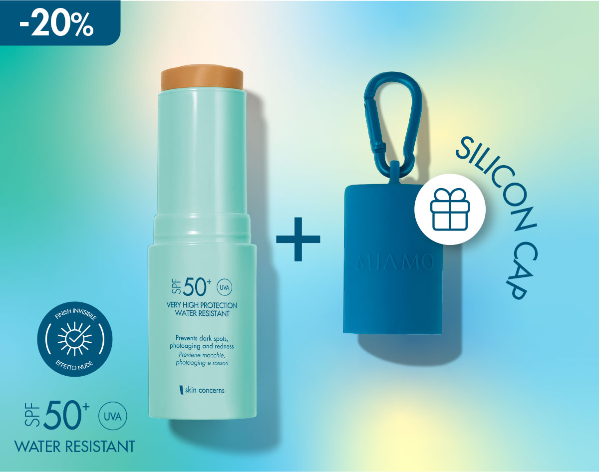 ACTIVE DEFENSE NUDE SUN STICK SPF 50+ Acquista lo stick solare anti-macchie e anti-rossori in OMAGGIO il Silicon Cap