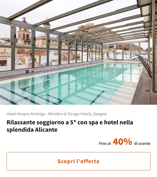 Rilassante soggiorno a 5* con spa e hotel nella splendida Alicante