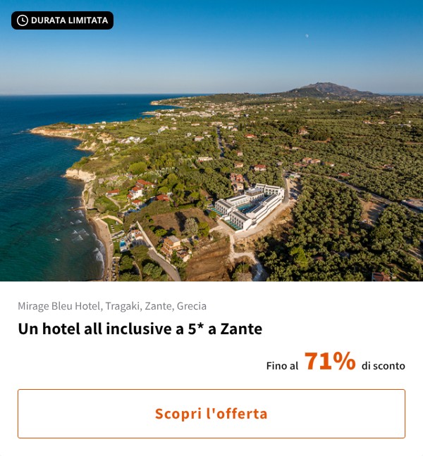 Un hotel all inclusive a 5* a Zante