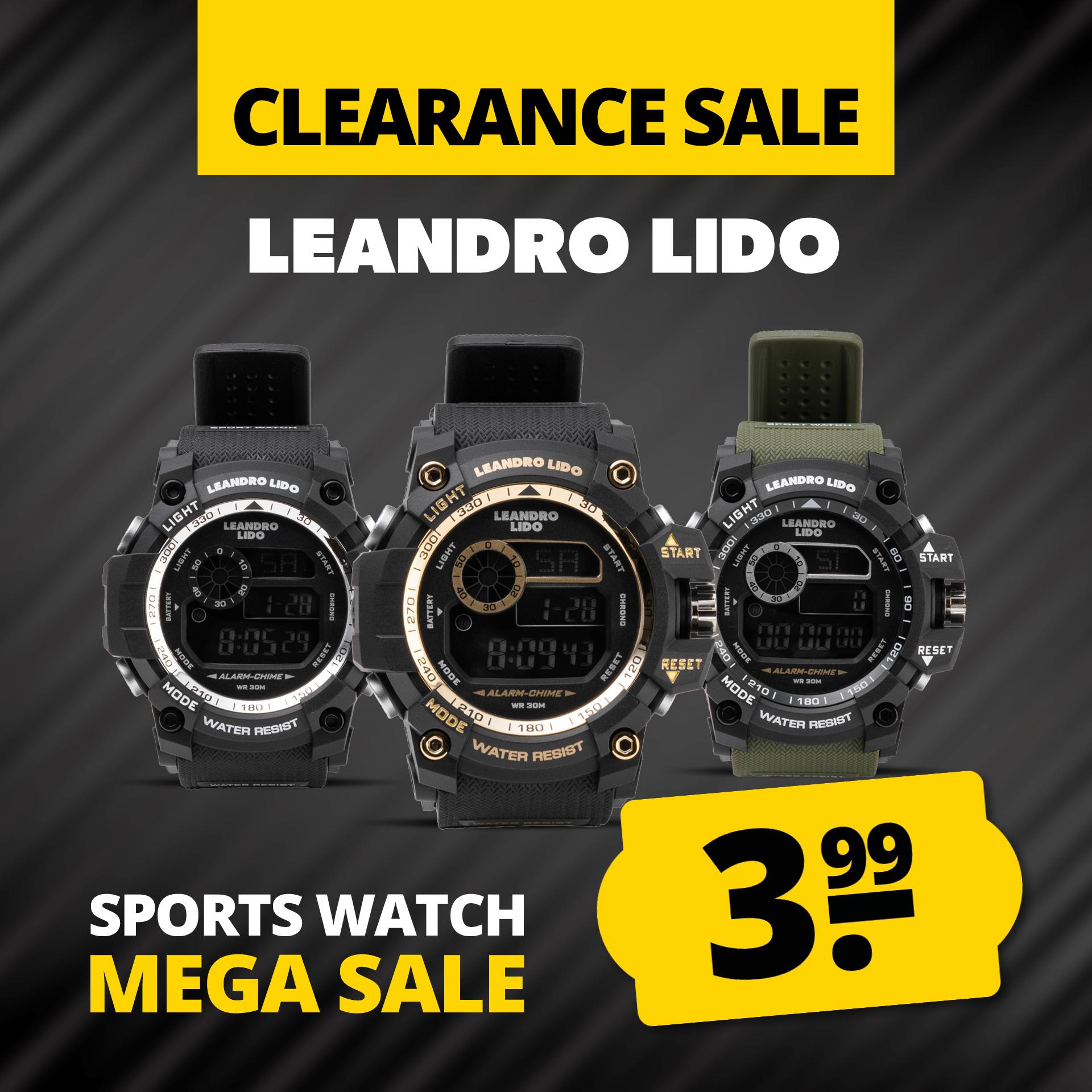 leandro lido genua unisex orologio sportivo