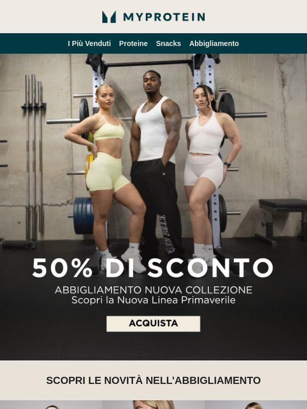 -50% sull'Abbigliamento 💥
