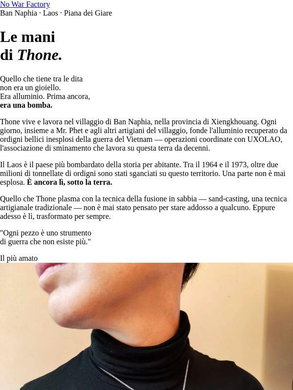 Le mani di Thone.