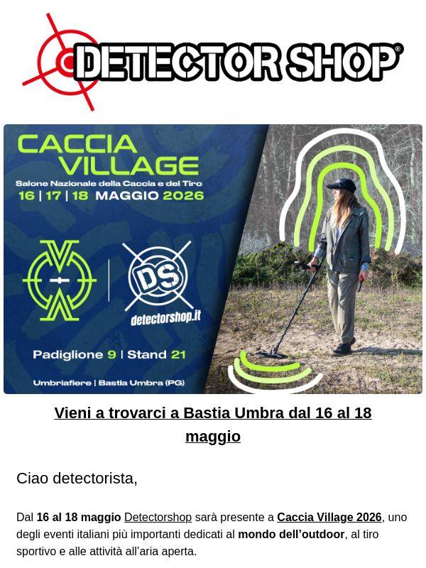 Ti aspettiamo al Caccia Village 2026