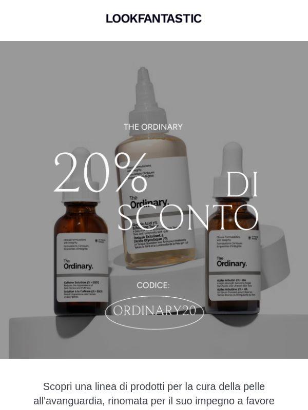 The Ordinary 20% di sconto