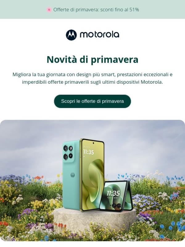 Novità di primavera: sconti fino al 51%